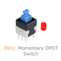 SW1: Momentary DPDT Switch
